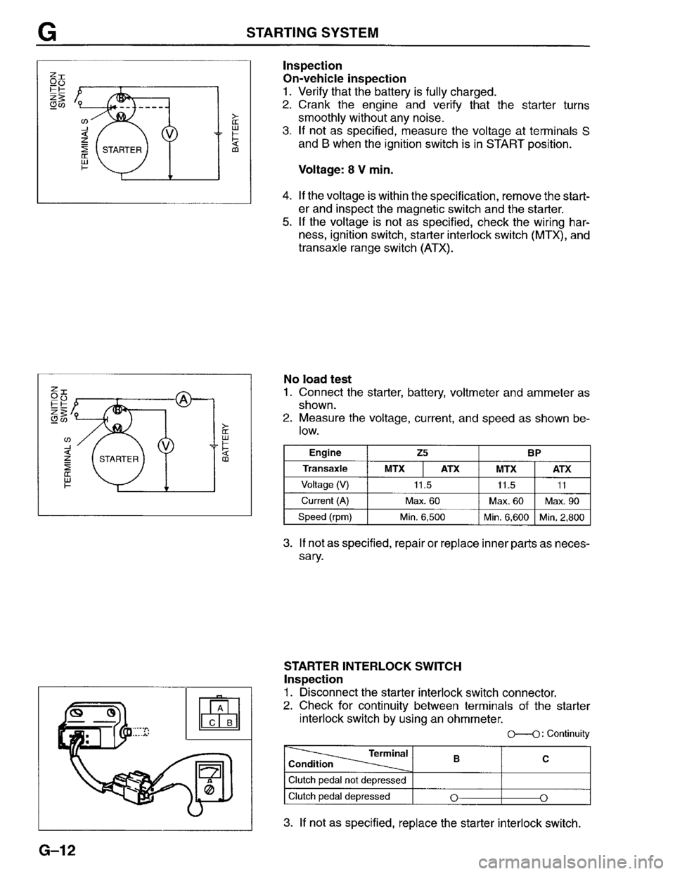 MAZDA PROTEGE 1996  Workshop Manual 