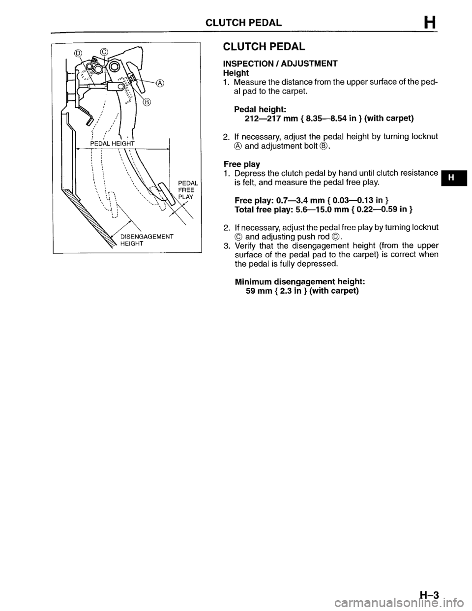 MAZDA PROTEGE 1996  Workshop Manual 