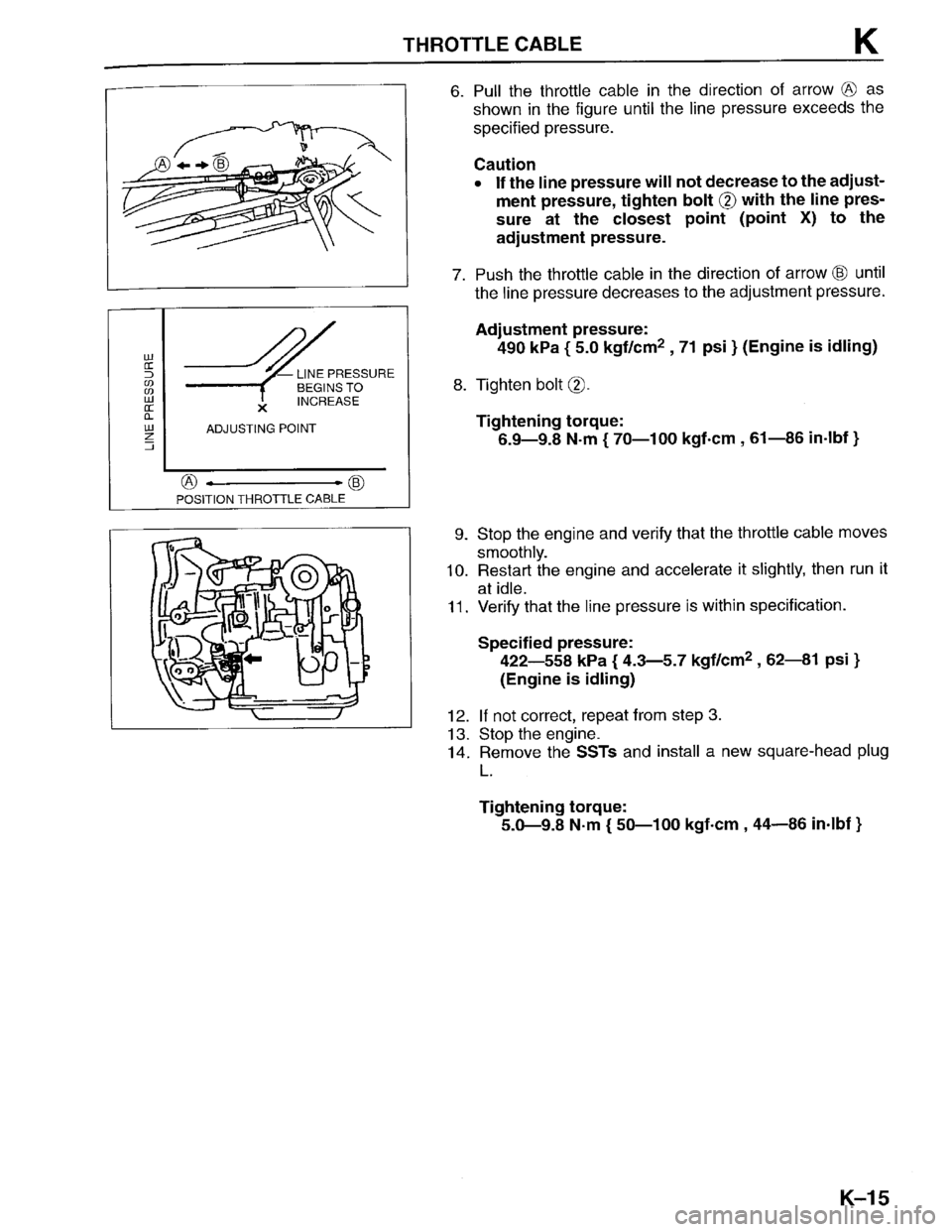 MAZDA PROTEGE 1996  Workshop Manual 