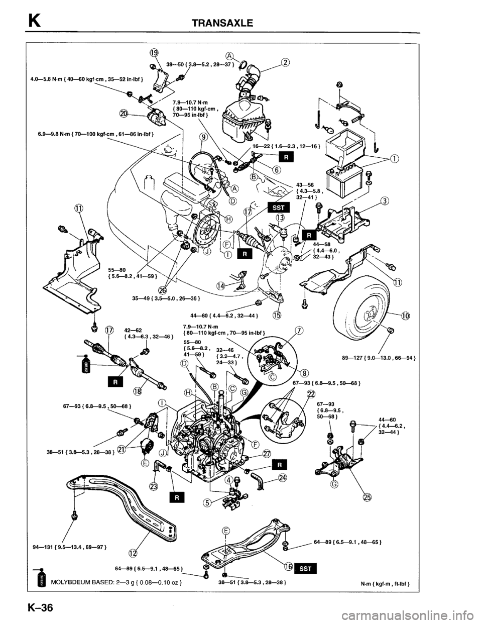 MAZDA PROTEGE 1996  Workshop Manual 