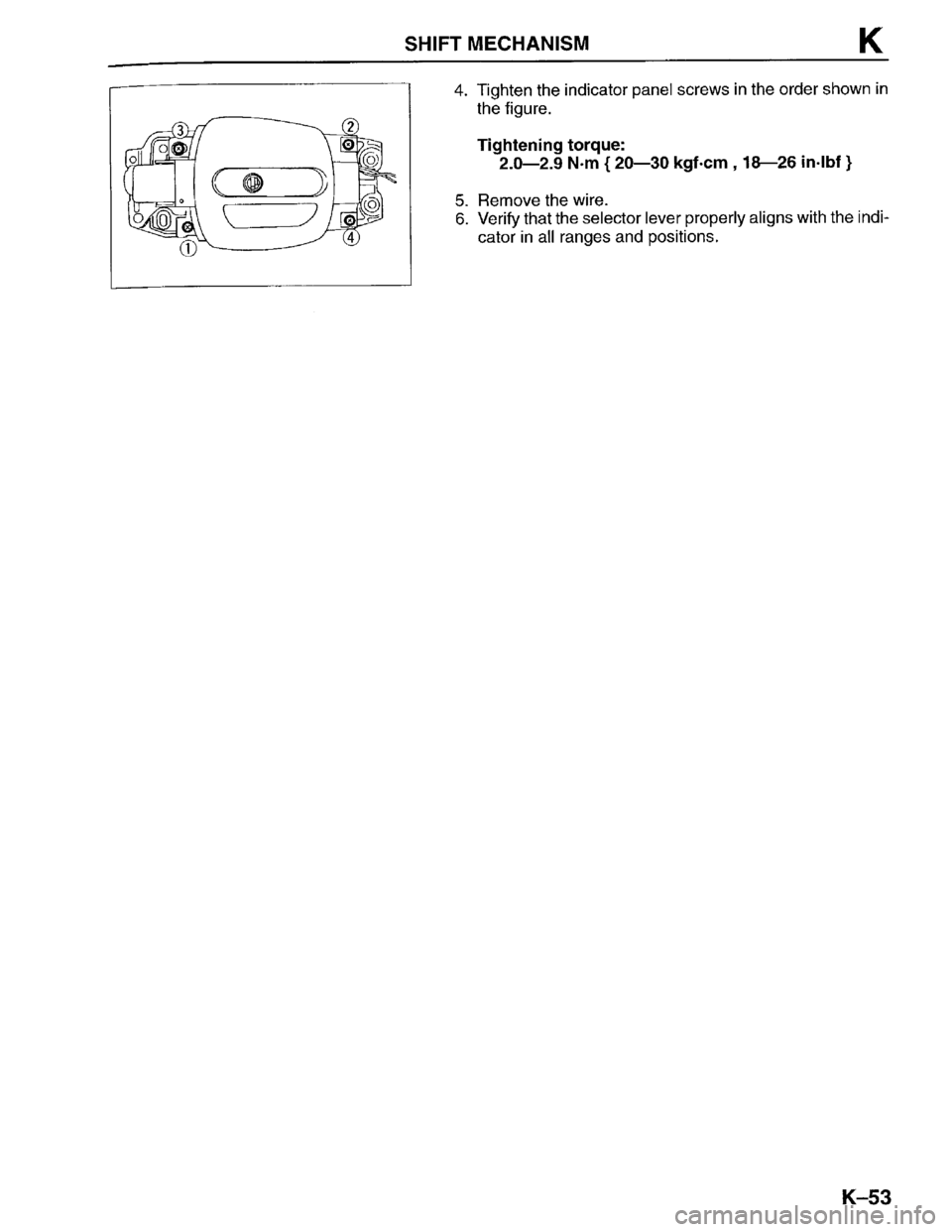MAZDA PROTEGE 1996  Workshop Manual 