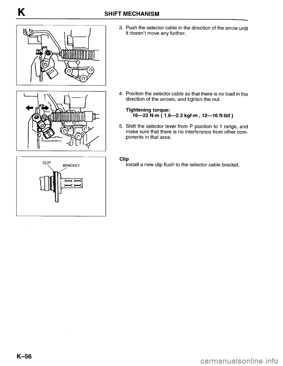 MAZDA PROTEGE 1996  Workshop Manual 