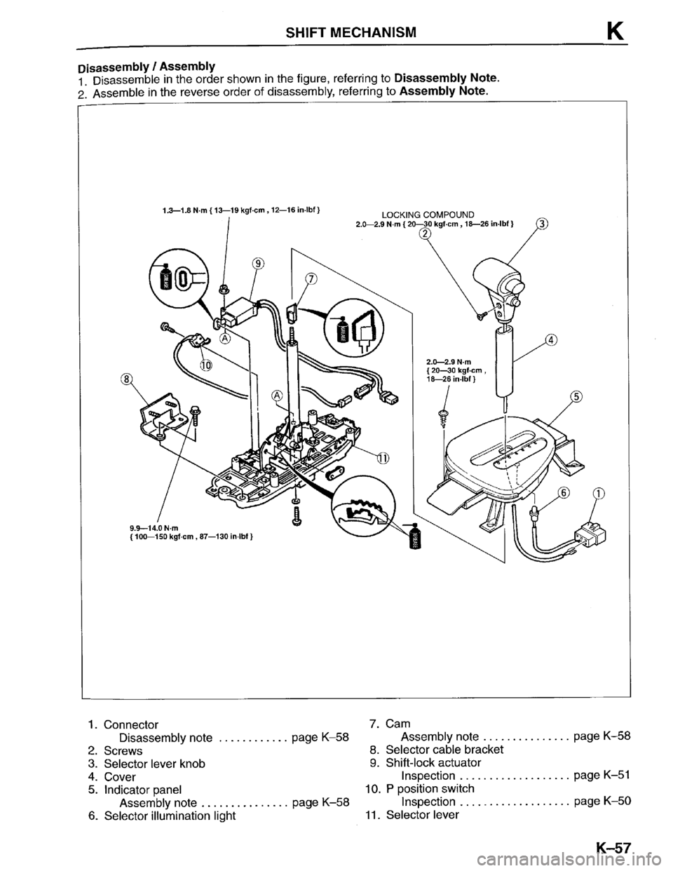 MAZDA PROTEGE 1996  Workshop Manual 