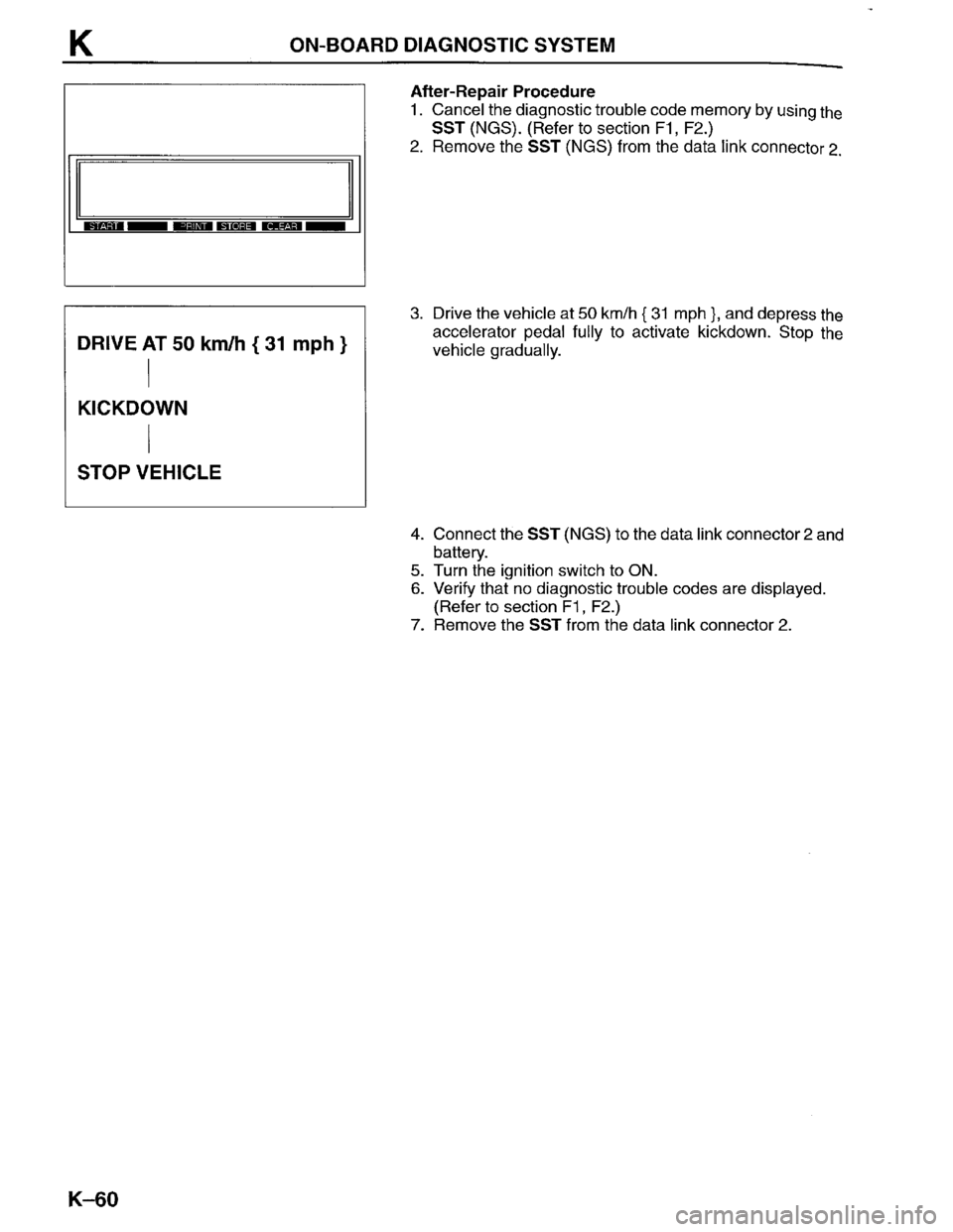 MAZDA PROTEGE 1996  Workshop Manual 