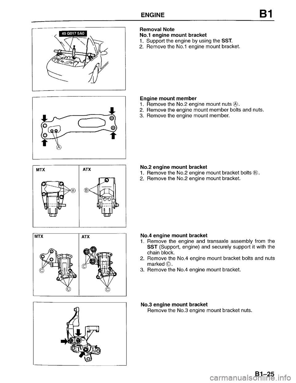 MAZDA PROTEGE 1996  Workshop Manual 