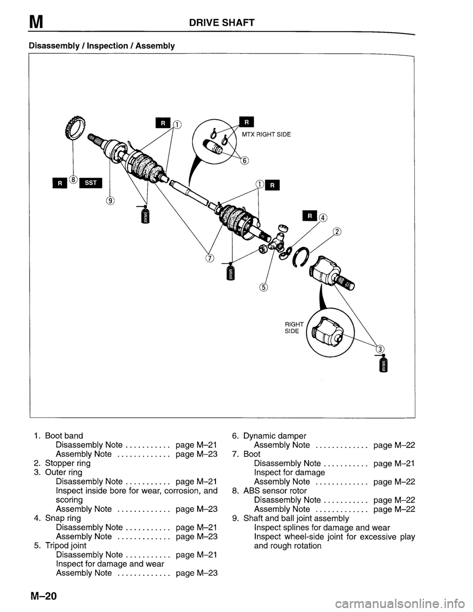MAZDA PROTEGE 1996  Workshop Manual 