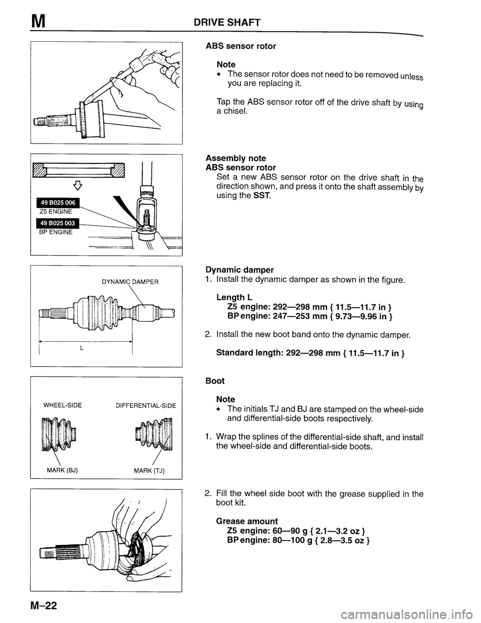 MAZDA PROTEGE 1996  Workshop Manual 