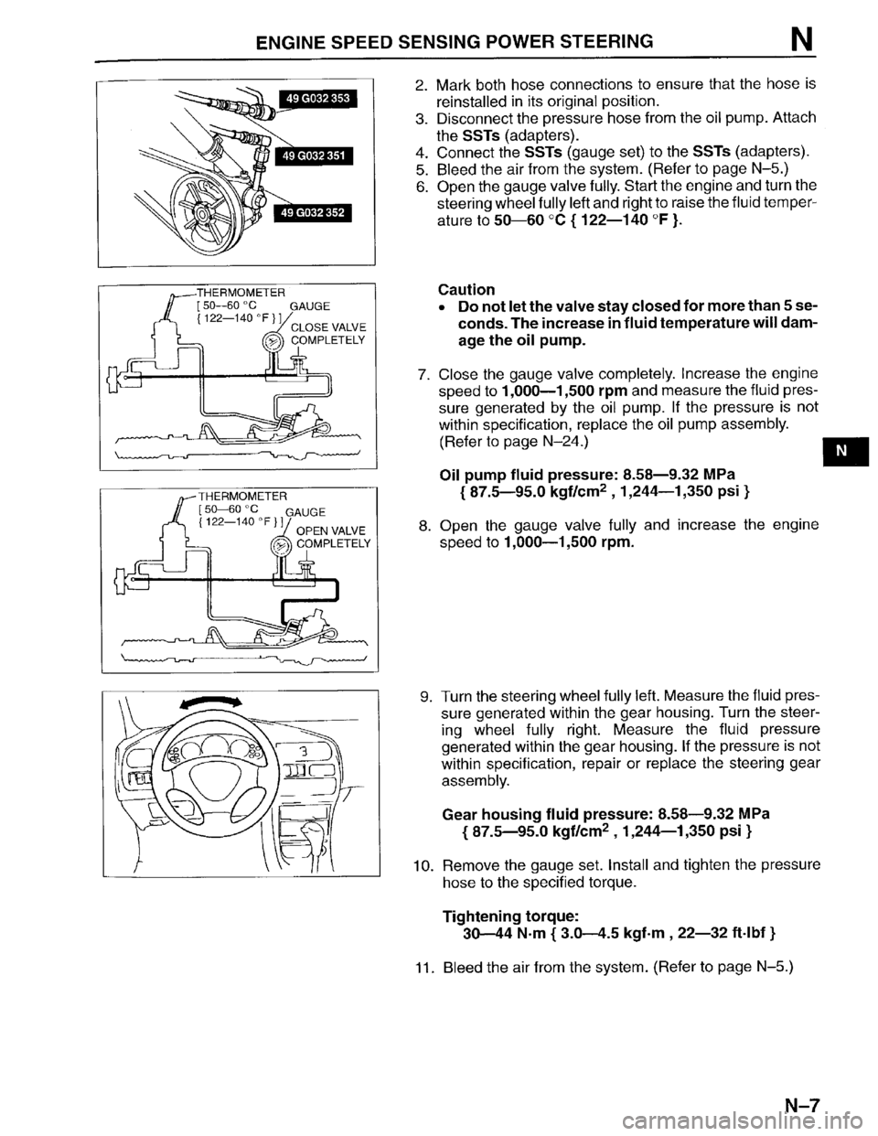 MAZDA PROTEGE 1996  Workshop Manual 