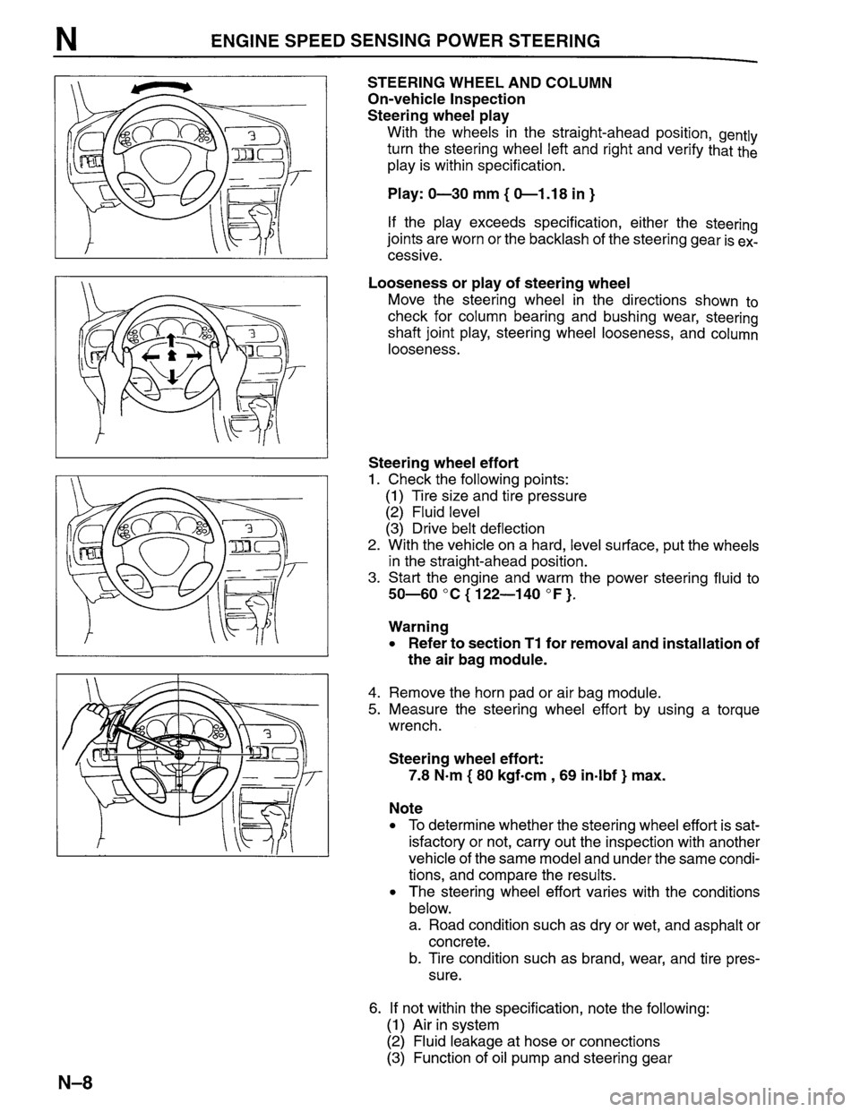 MAZDA PROTEGE 1996  Workshop Manual 