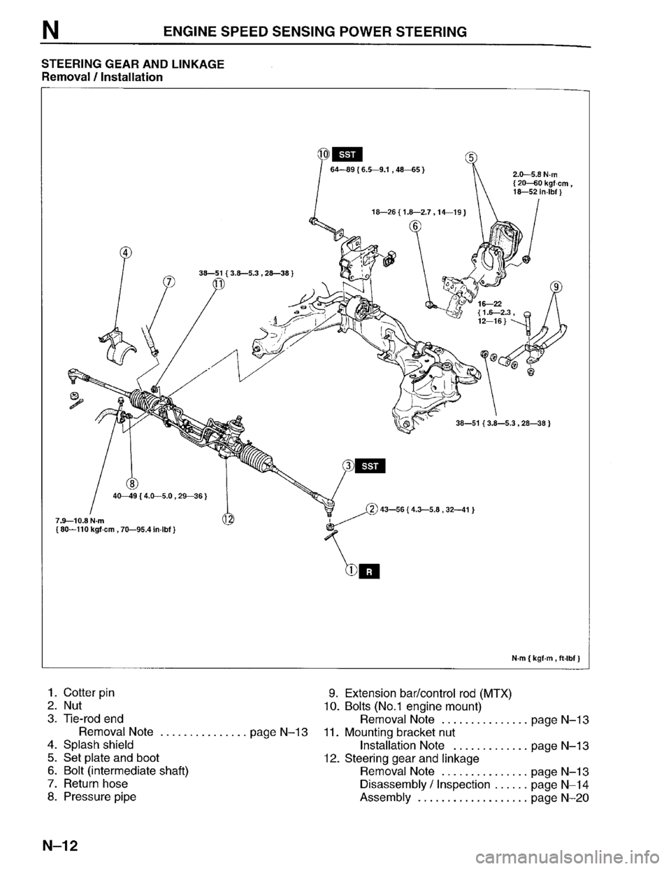 MAZDA PROTEGE 1996  Workshop Manual 