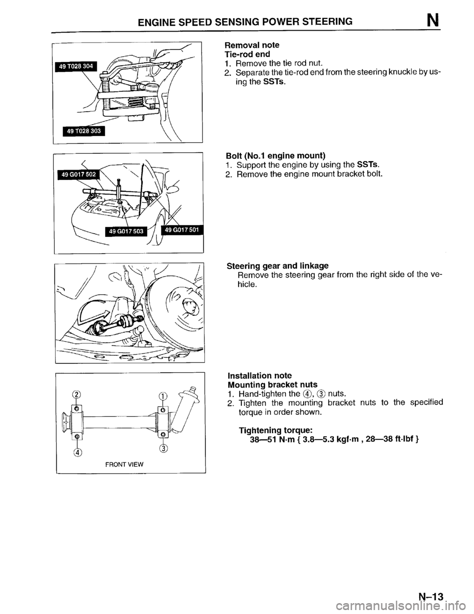 MAZDA PROTEGE 1996  Workshop Manual 