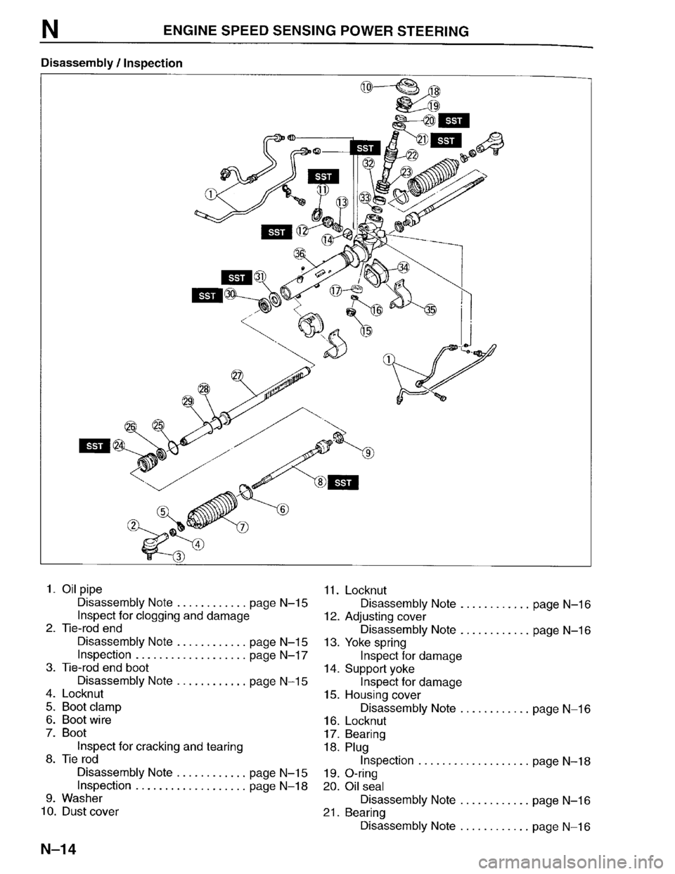 MAZDA PROTEGE 1996  Workshop Manual 