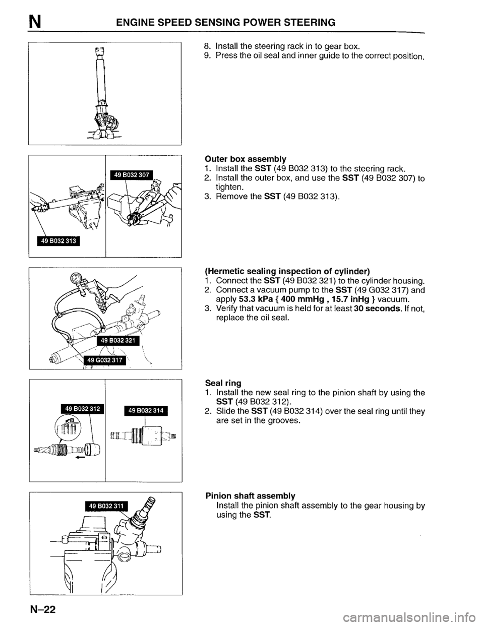 MAZDA PROTEGE 1996  Workshop Manual 