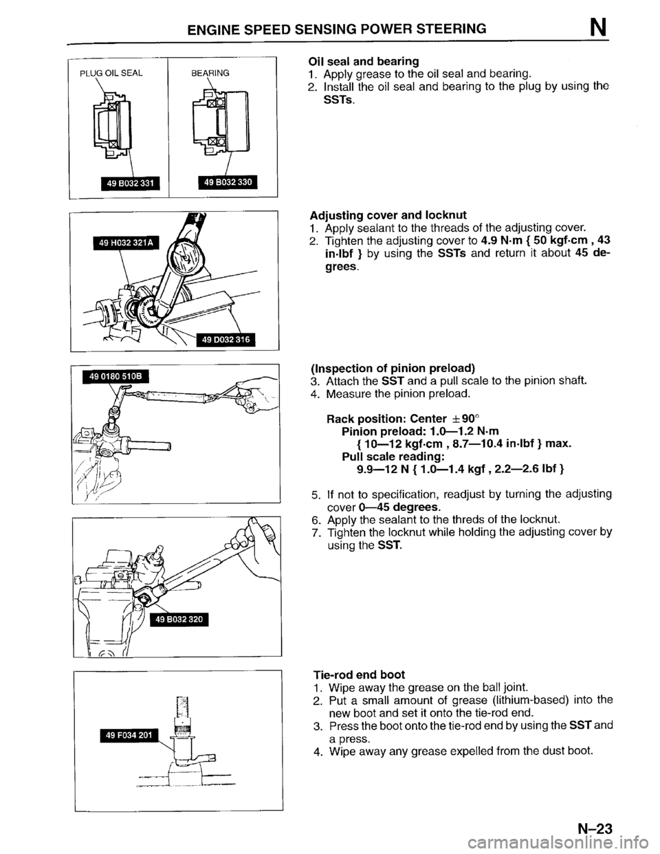 MAZDA PROTEGE 1996  Workshop Manual 