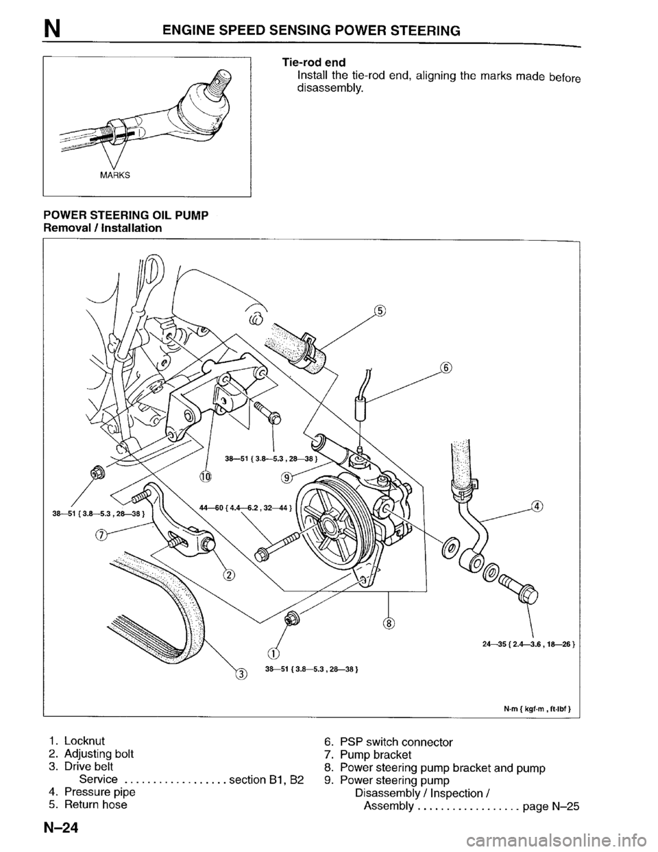 MAZDA PROTEGE 1996  Workshop Manual 