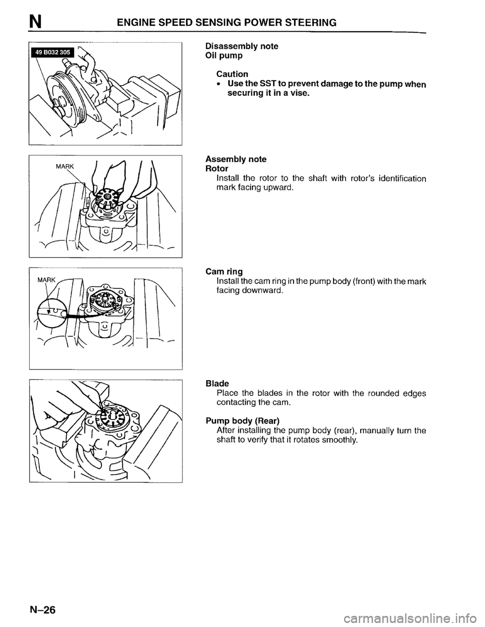 MAZDA PROTEGE 1996  Workshop Manual 