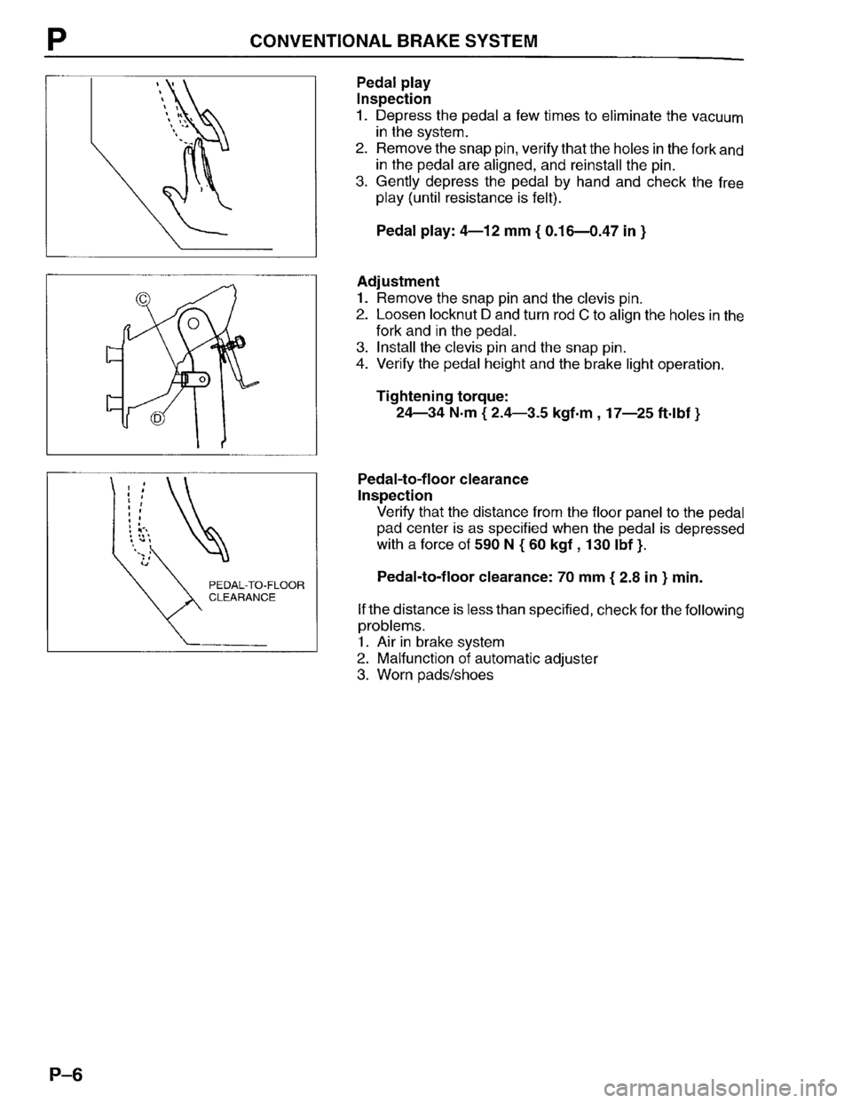 MAZDA PROTEGE 1996  Workshop Manual 