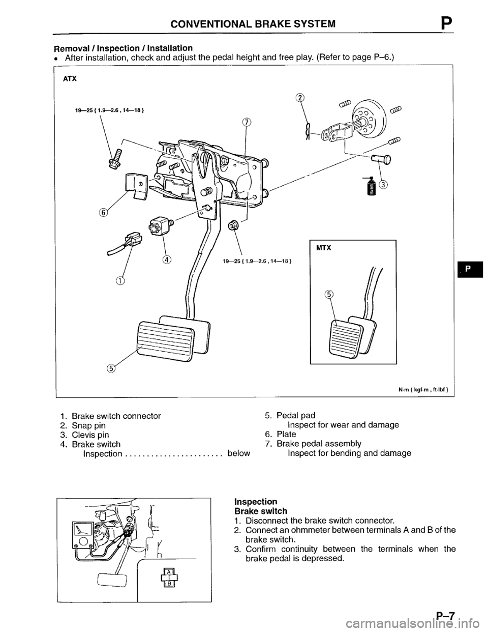 MAZDA PROTEGE 1996  Workshop Manual 