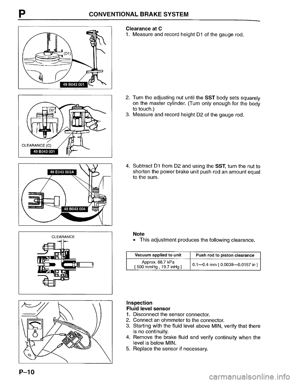MAZDA PROTEGE 1996  Workshop Manual 