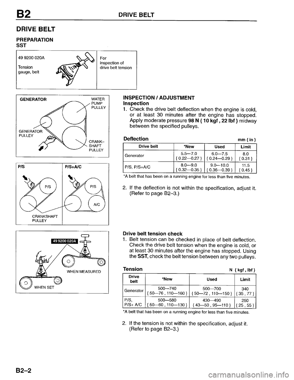 MAZDA PROTEGE 1996  Workshop Manual 