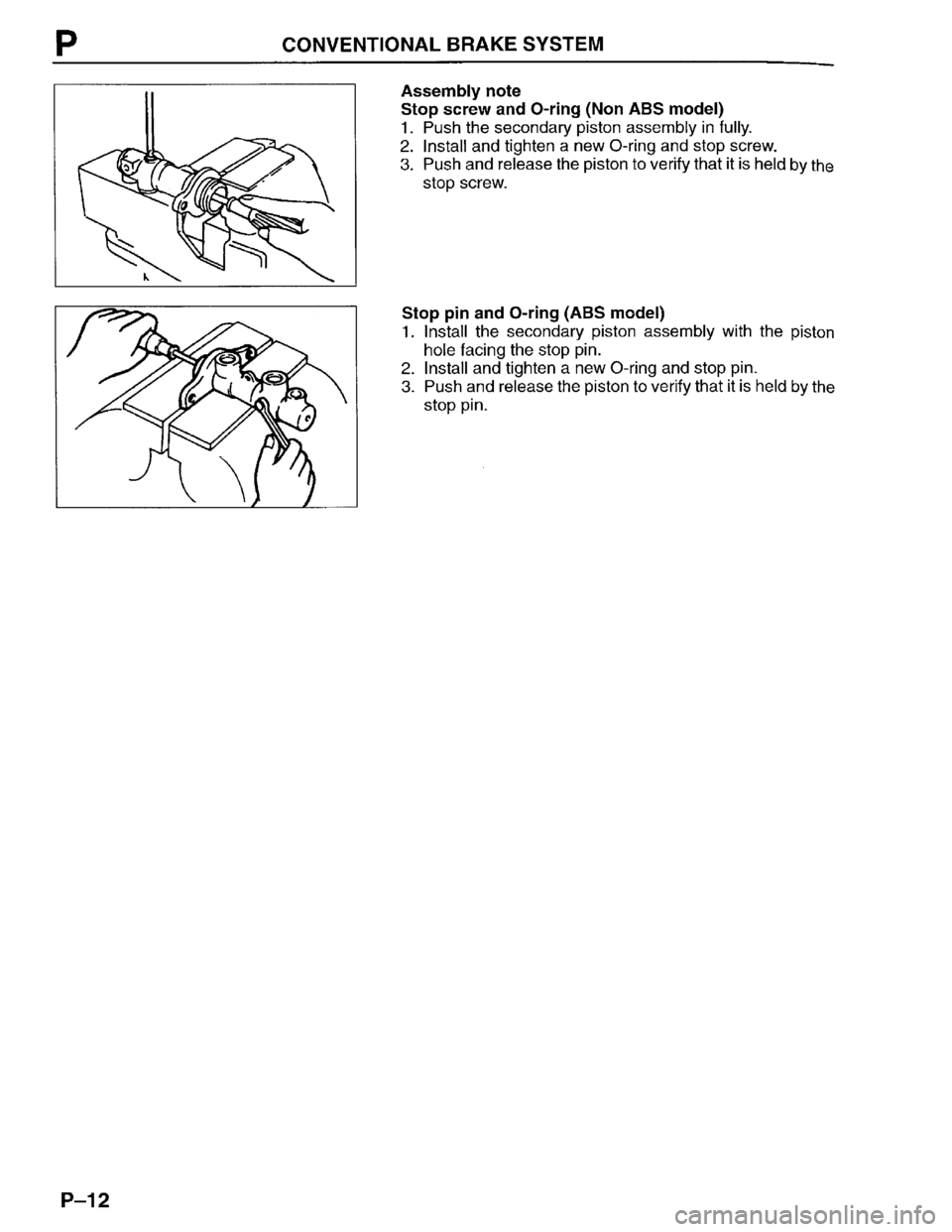 MAZDA PROTEGE 1996  Workshop Manual 