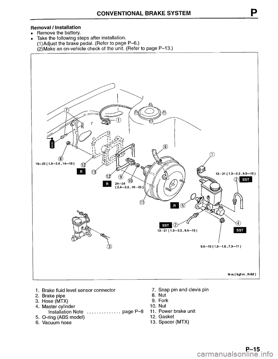 MAZDA PROTEGE 1996  Workshop Manual 
