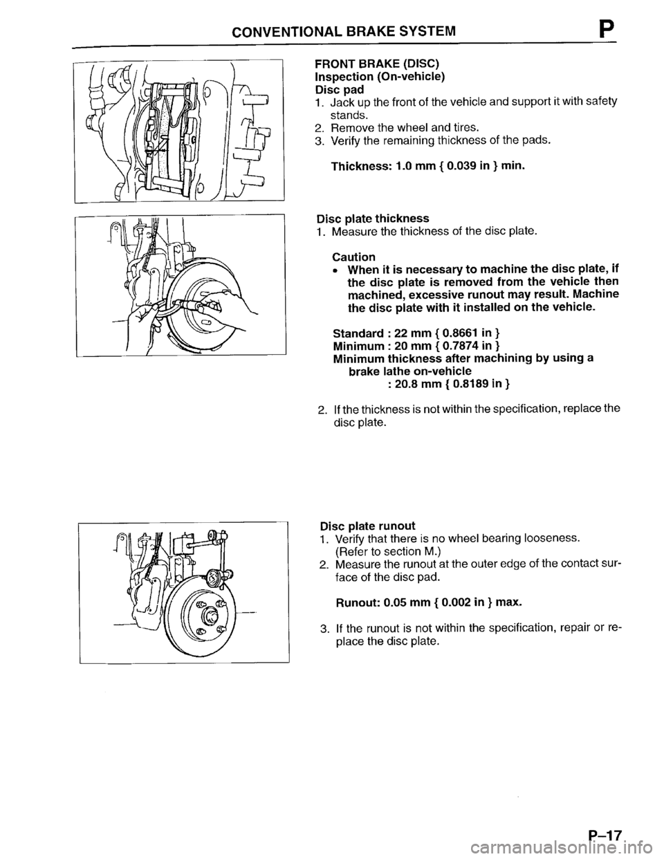MAZDA PROTEGE 1996  Workshop Manual 