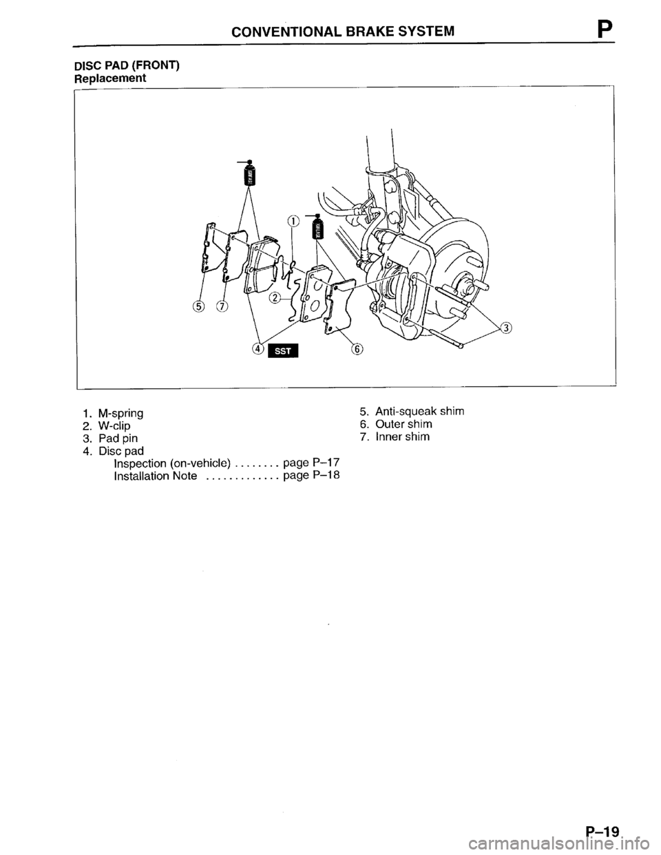 MAZDA PROTEGE 1996  Workshop Manual 