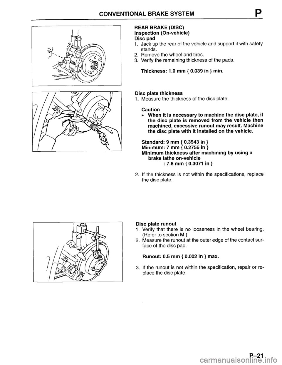 MAZDA PROTEGE 1996  Workshop Manual 