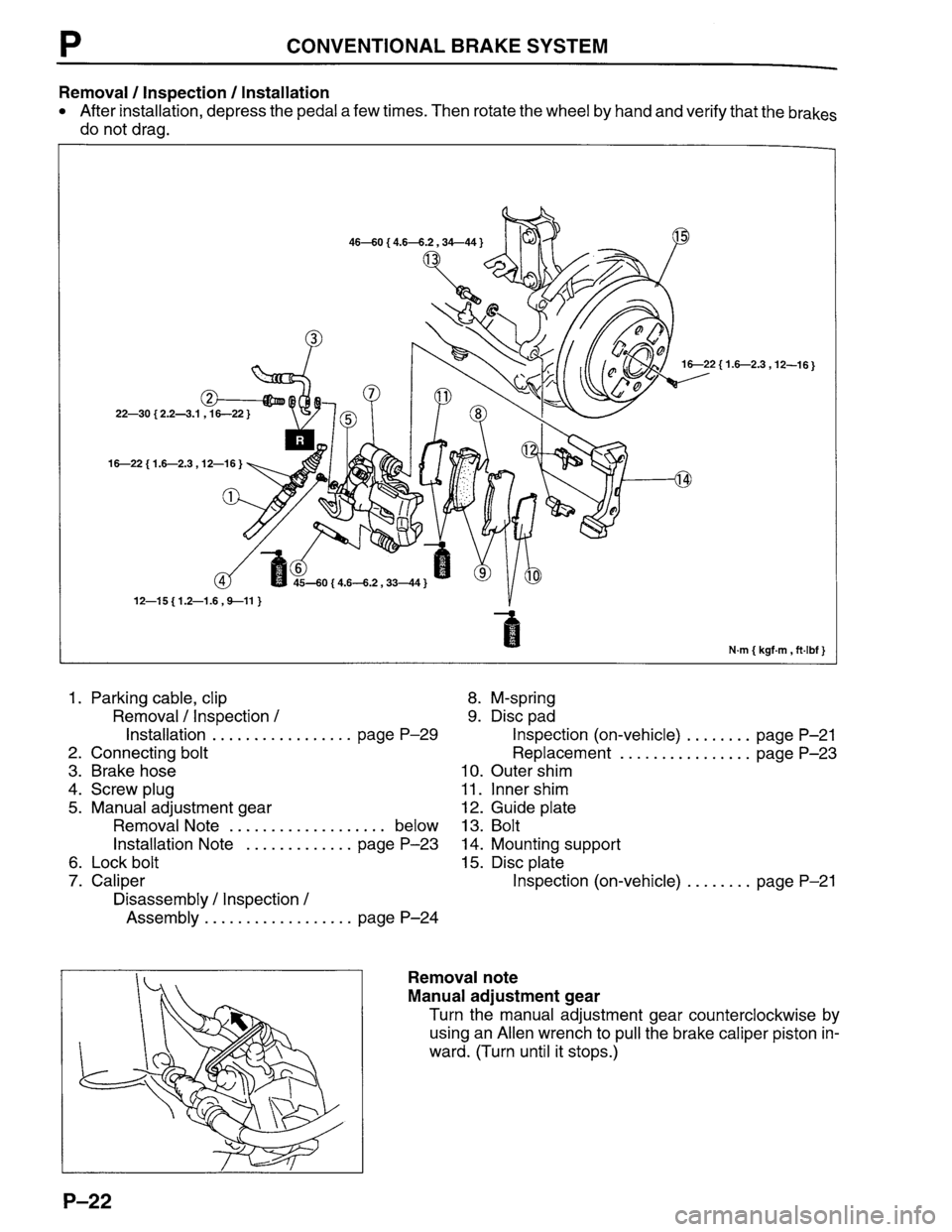 MAZDA PROTEGE 1996  Workshop Manual 