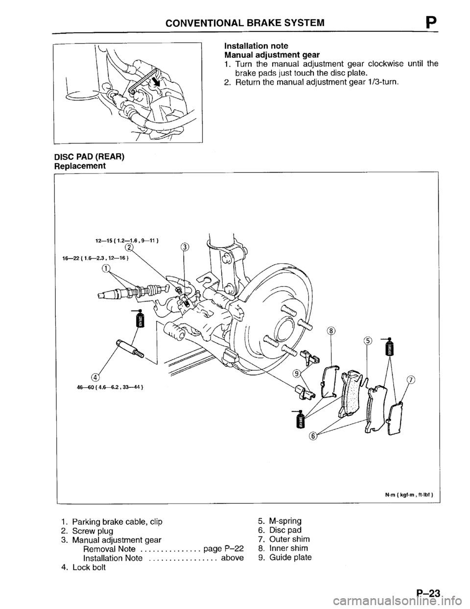 MAZDA PROTEGE 1996  Workshop Manual 