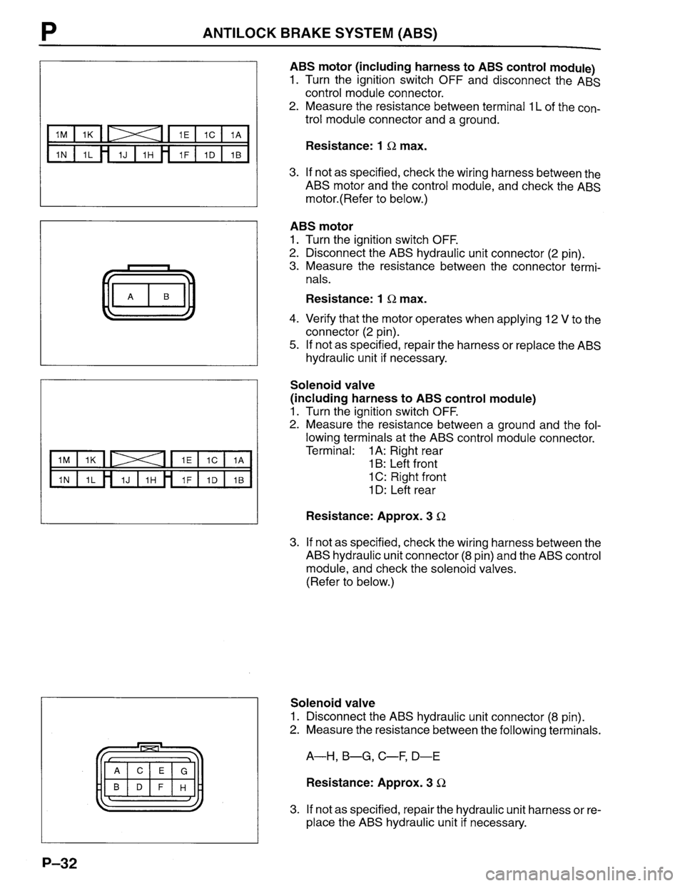 MAZDA PROTEGE 1996  Workshop Manual 