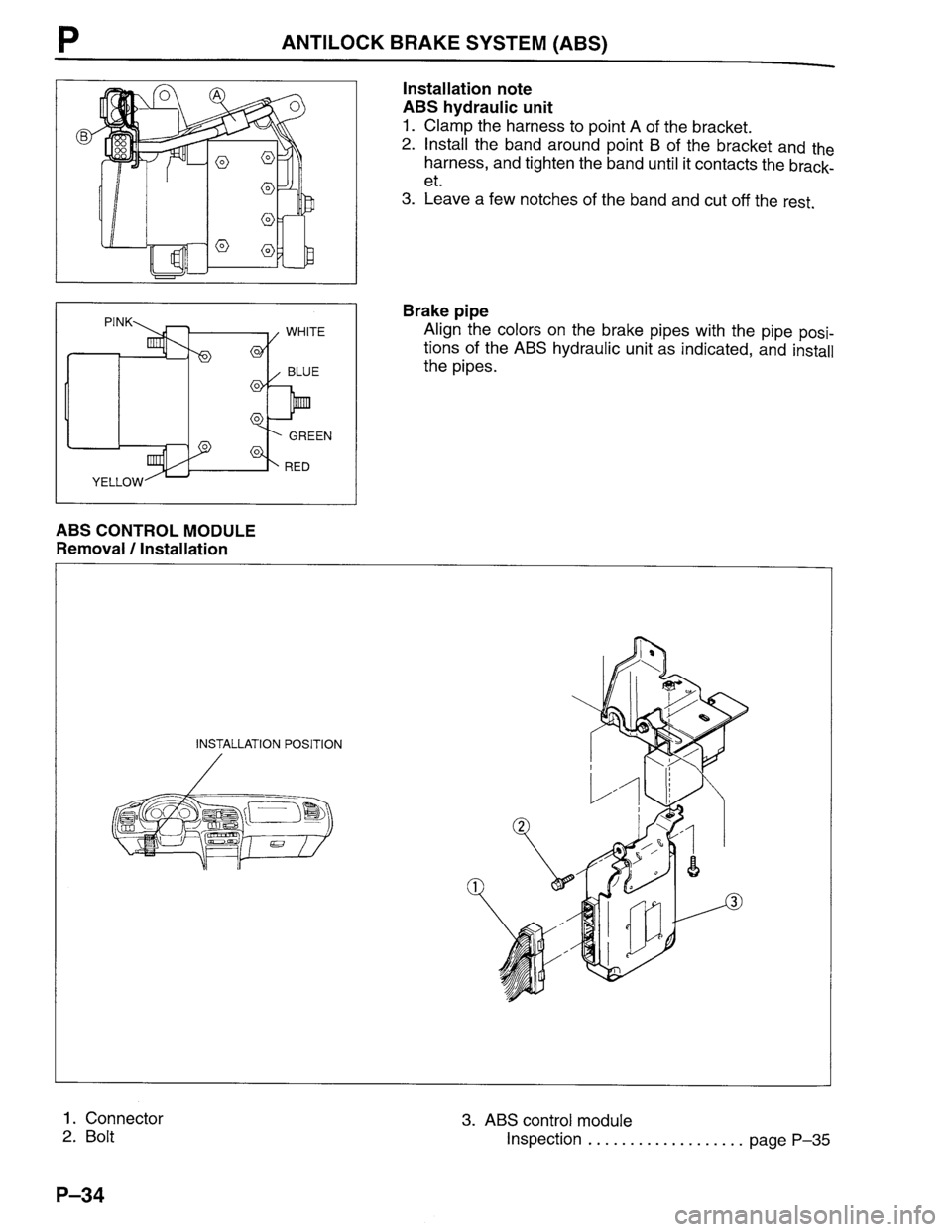 MAZDA PROTEGE 1996  Workshop Manual 