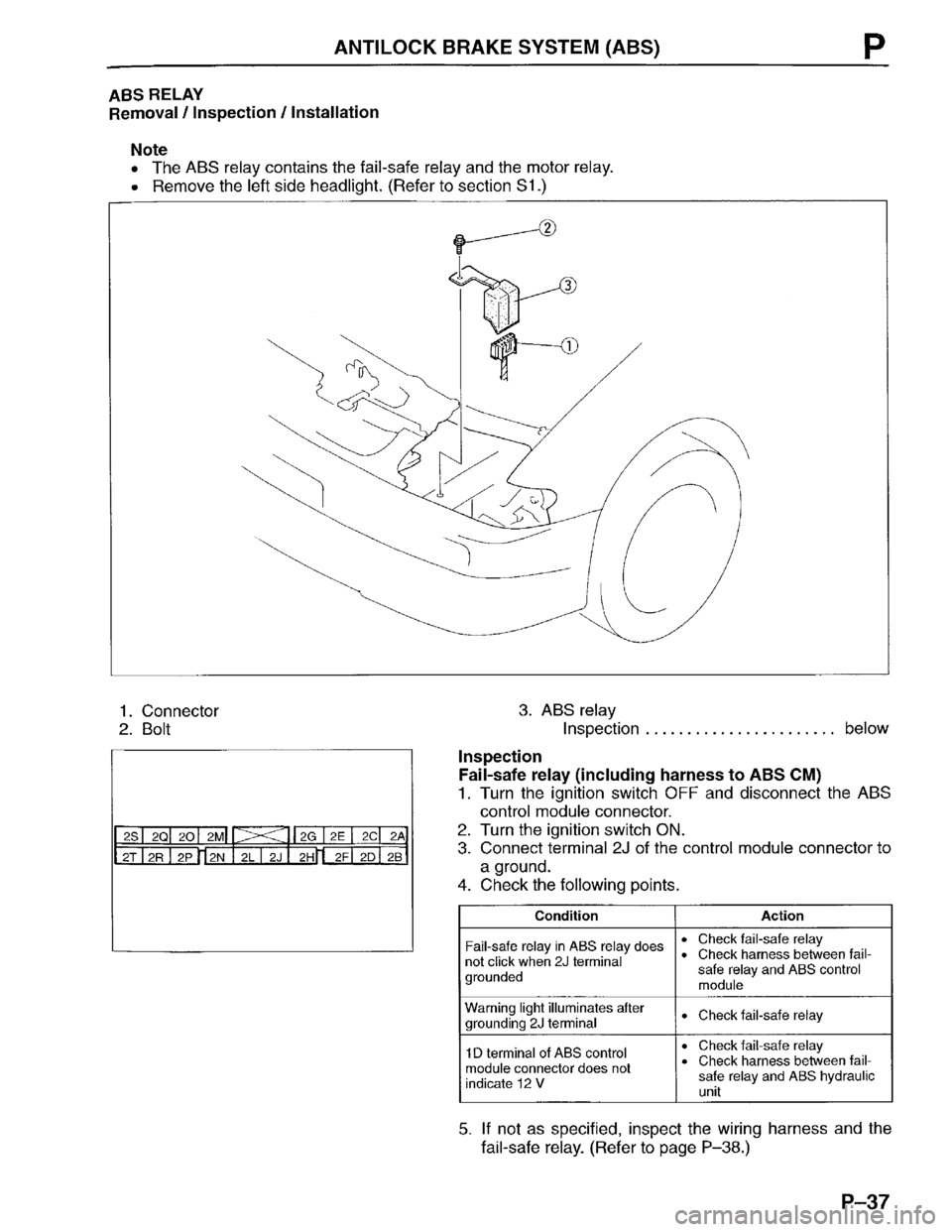 MAZDA PROTEGE 1996  Workshop Manual 