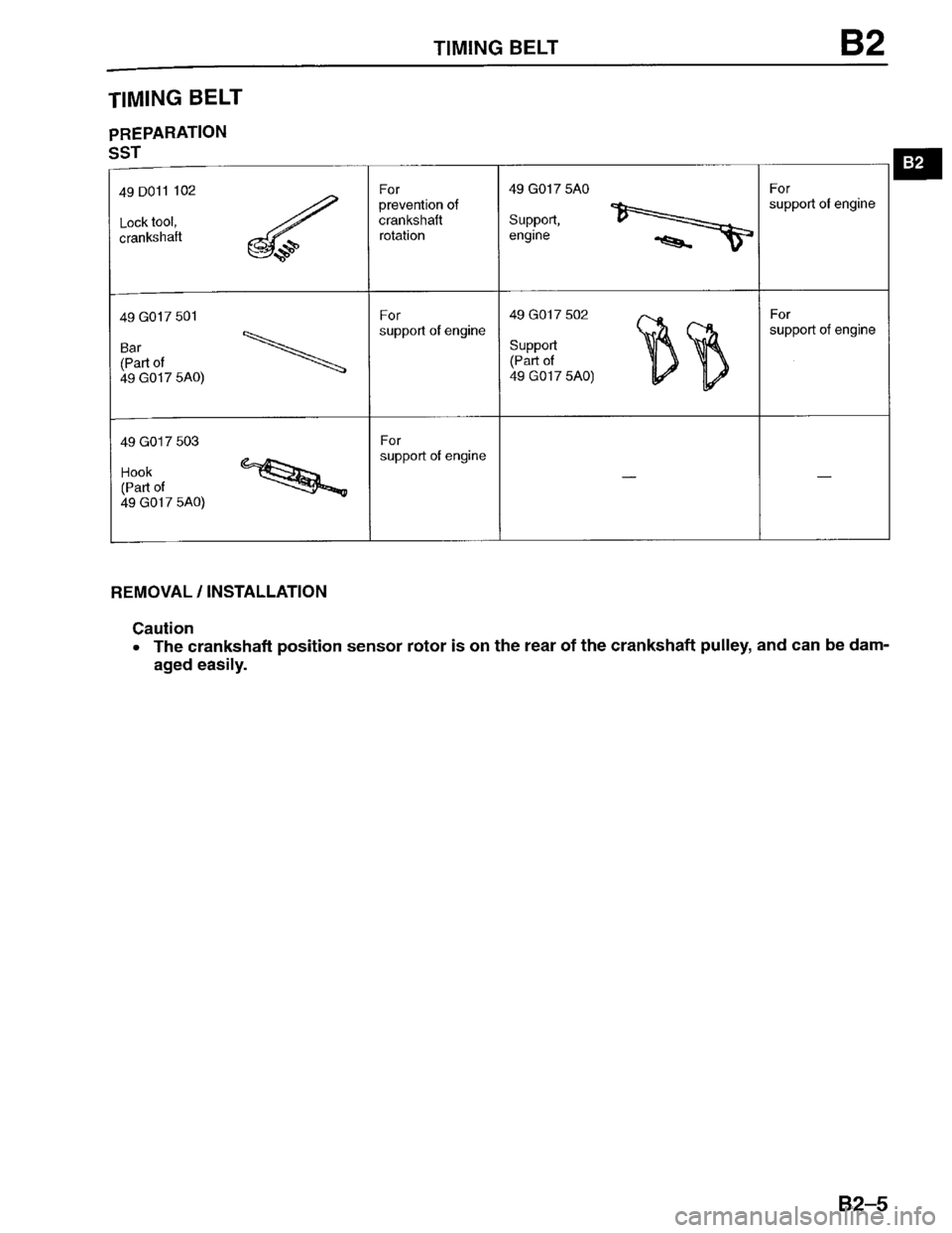 MAZDA PROTEGE 1996  Workshop Manual 
