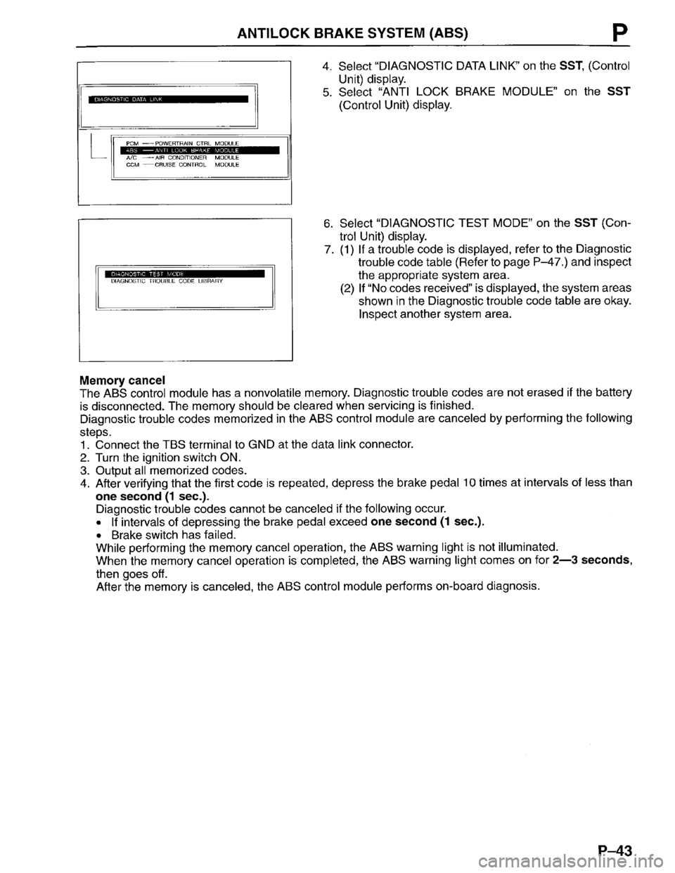 MAZDA PROTEGE 1996  Workshop Manual 