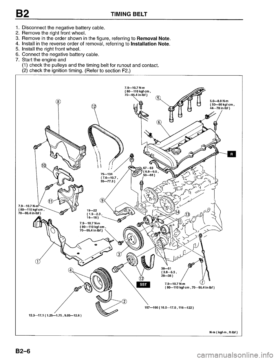 MAZDA PROTEGE 1996  Workshop Manual 