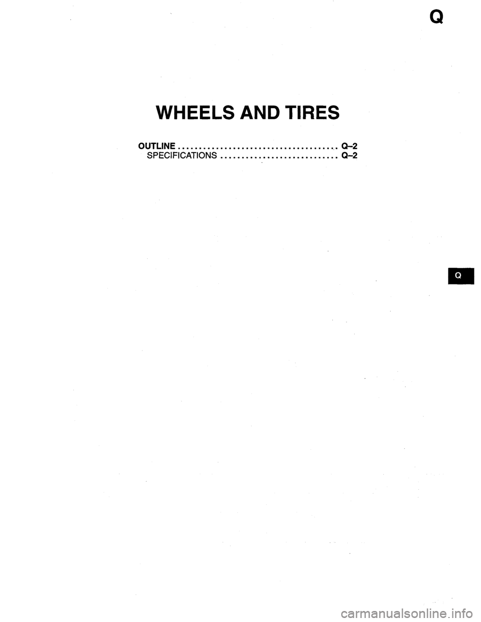 MAZDA PROTEGE 1996  Workshop Manual 