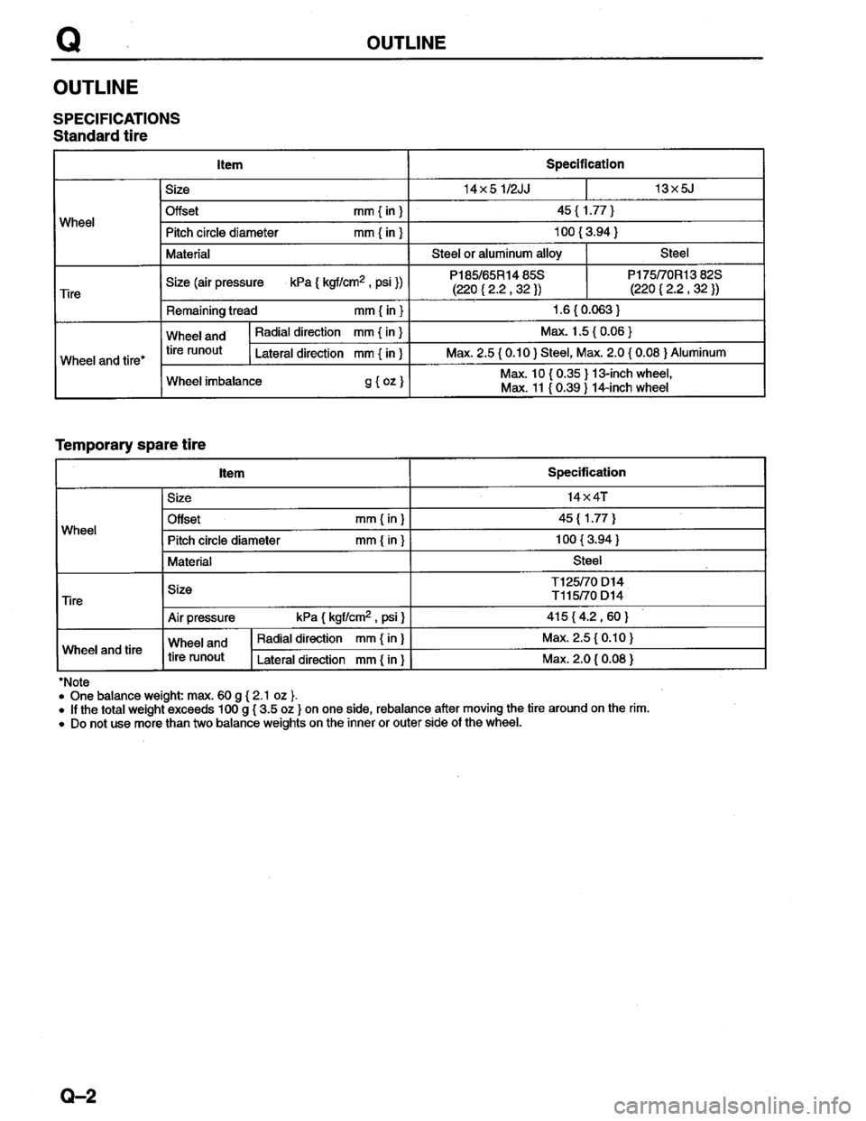 MAZDA PROTEGE 1996  Workshop Manual 