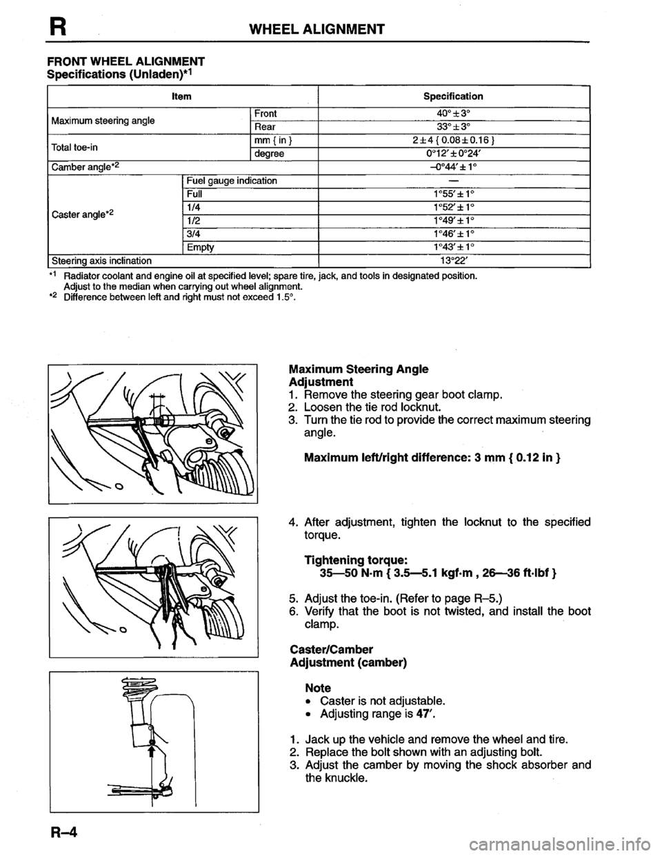 MAZDA PROTEGE 1996  Workshop Manual 
