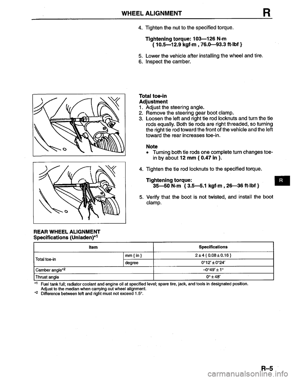 MAZDA PROTEGE 1996  Workshop Manual 