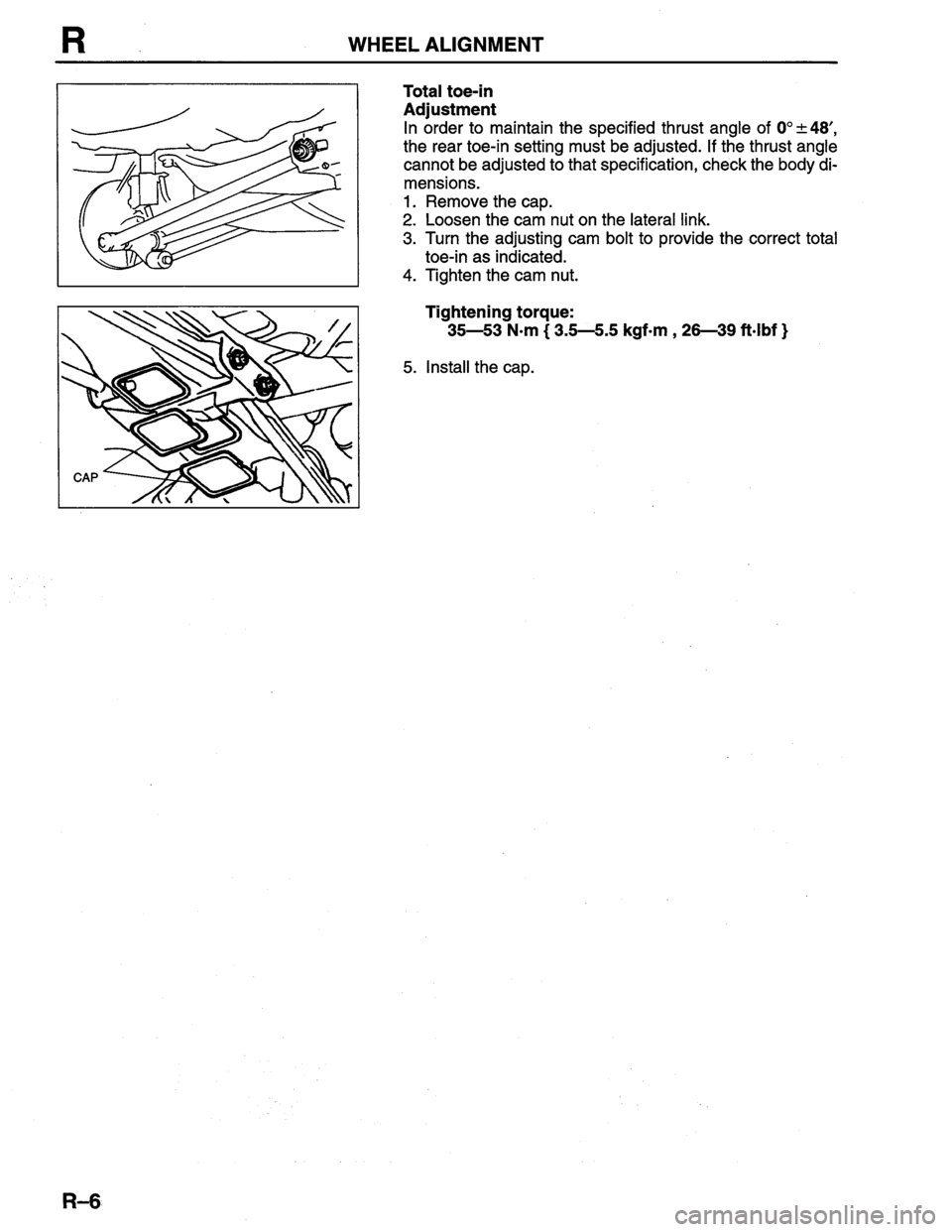MAZDA PROTEGE 1996  Workshop Manual 