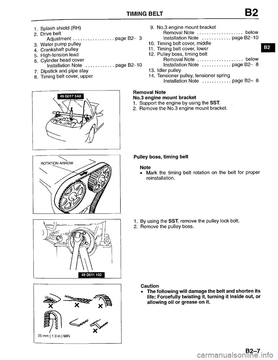 MAZDA PROTEGE 1996  Workshop Manual 