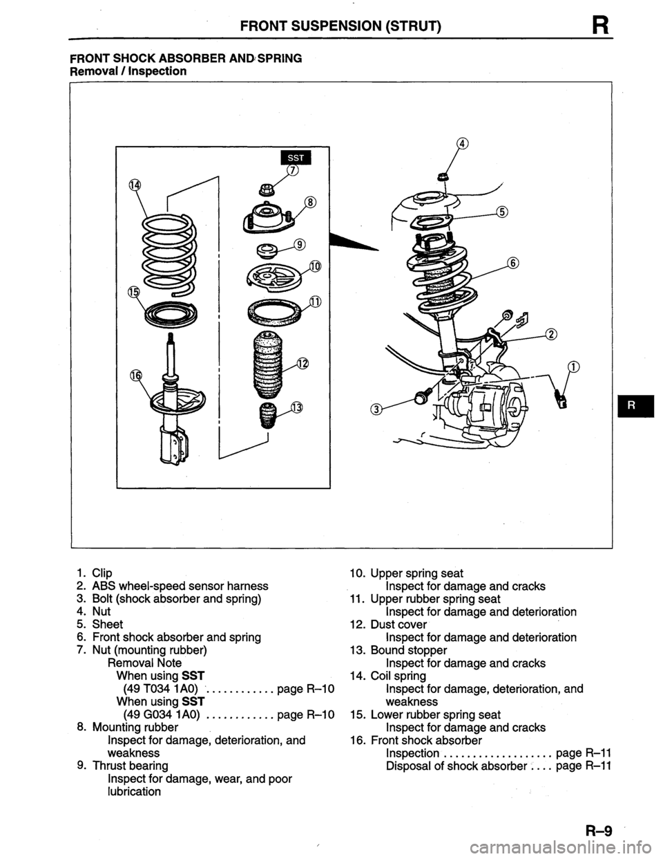 MAZDA PROTEGE 1996  Workshop Manual 