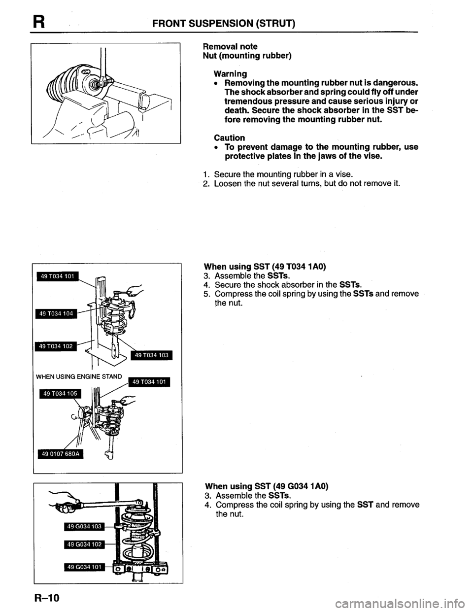 MAZDA PROTEGE 1996  Workshop Manual 