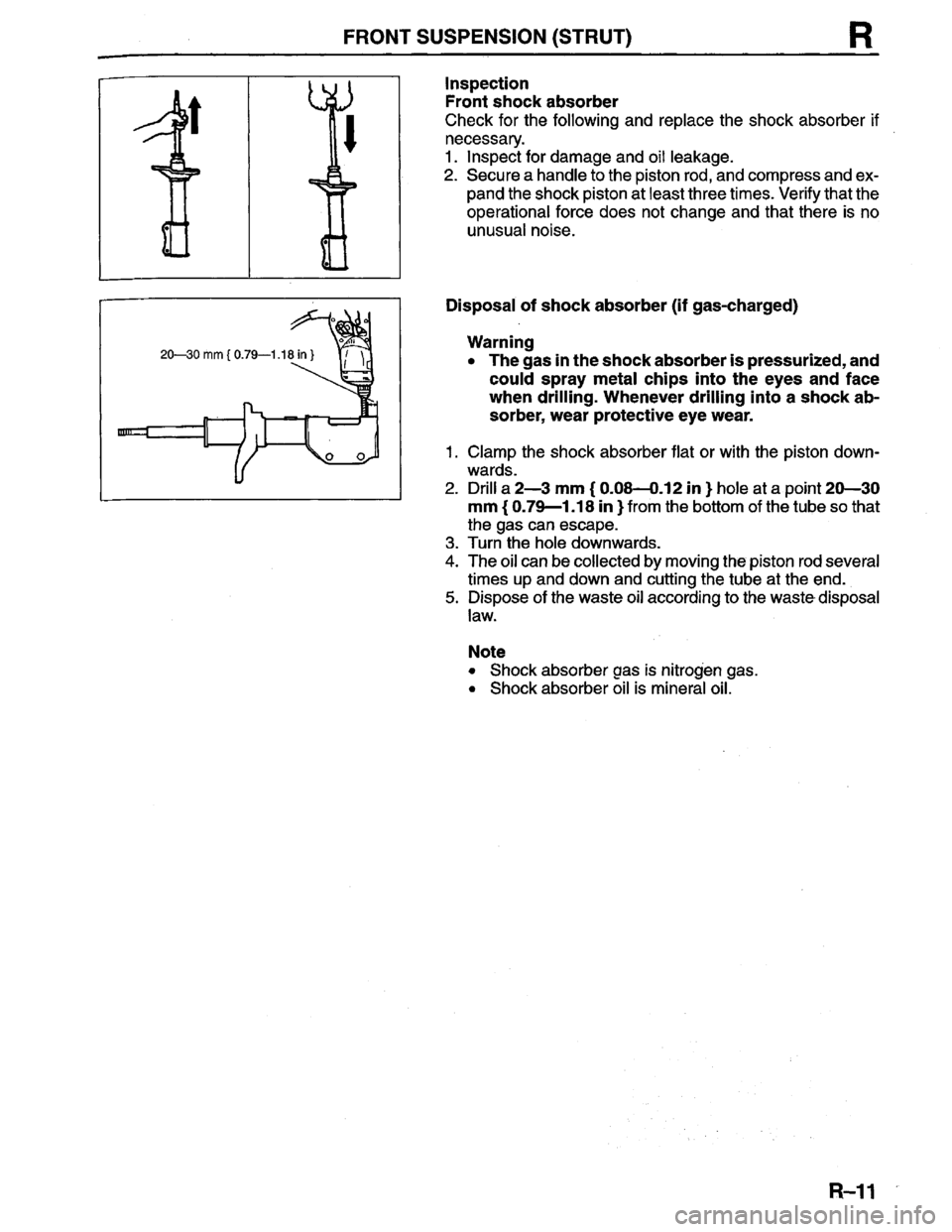 MAZDA PROTEGE 1996  Workshop Manual 