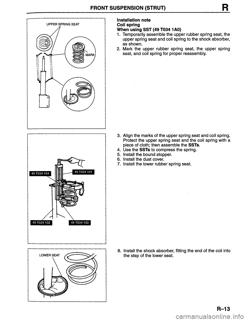 MAZDA PROTEGE 1996  Workshop Manual 