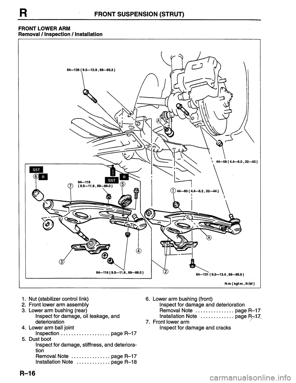 MAZDA PROTEGE 1996  Workshop Manual 