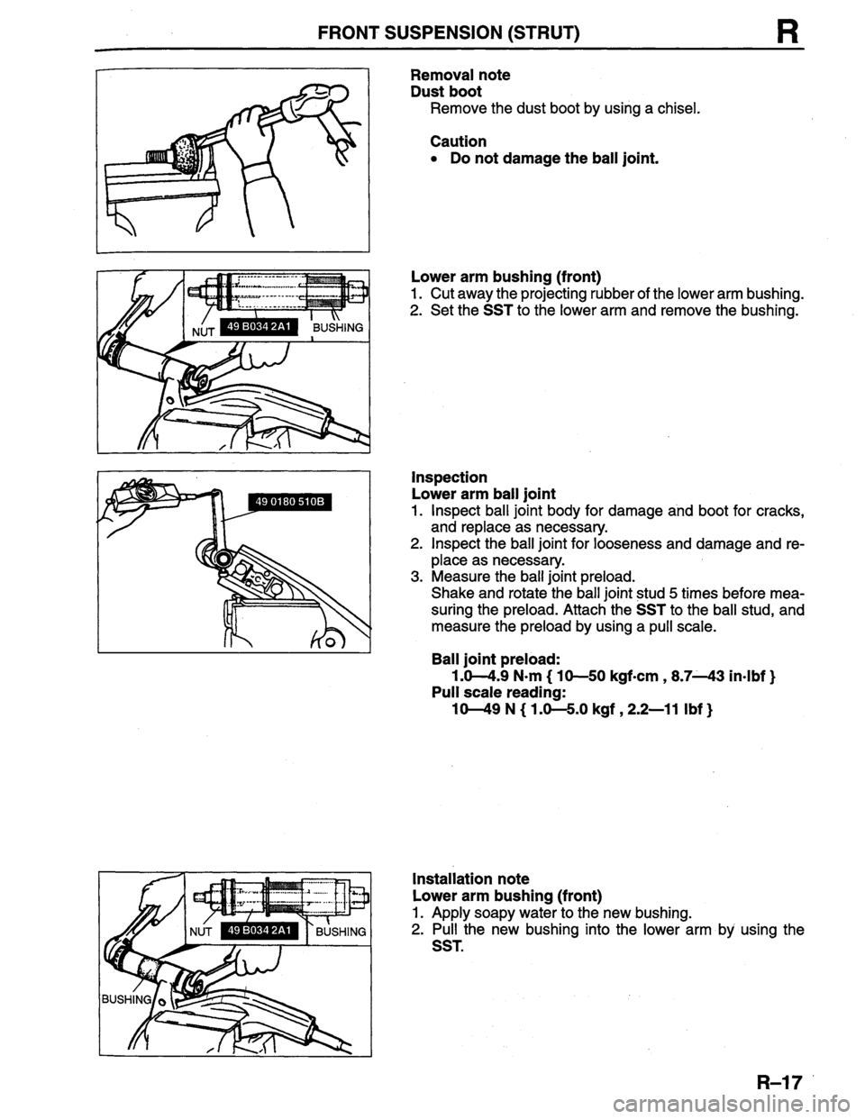 MAZDA PROTEGE 1996  Workshop Manual 