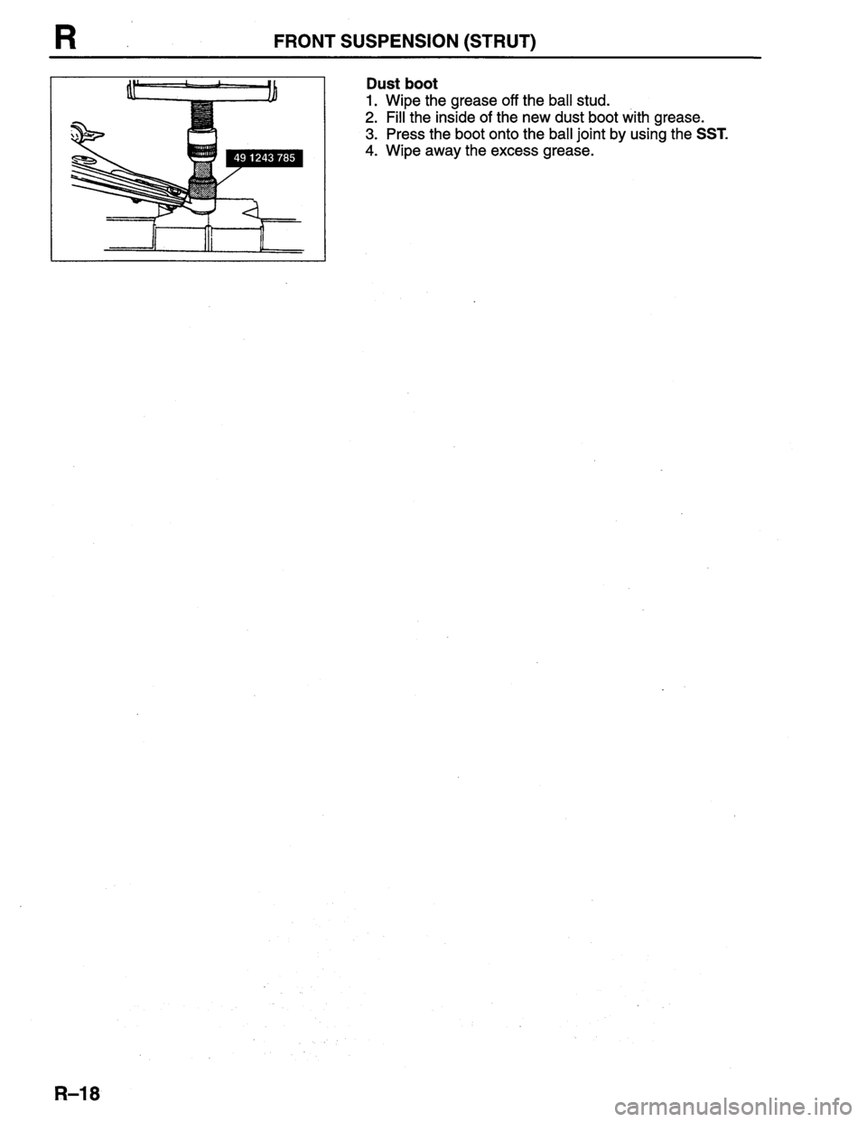 MAZDA PROTEGE 1996  Workshop Manual 